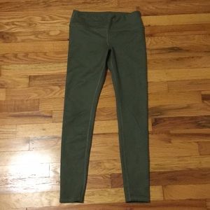 ALO Airbrush Green Full Length Yoga Leggings